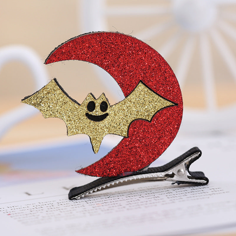 Wholesale Halloween Costume Cute Bat Ghost Wizard Hat Pumpkin Three-dimensional Hairpin